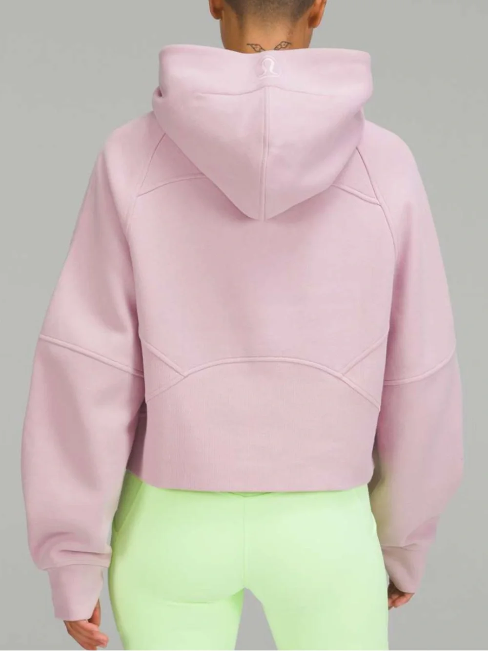 Lululemon Women XS/S Pink Peony Athletic Scuba Oversized Half-Zip Hoodie